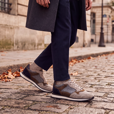 Sneakers 83588 Laine et suede Earth