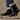 Eternity-elf, botte noire en cuir avec jean brut, style rock premium