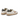 Baskets artisanales 4b12 moodeshop en cuir et daim blanc et beige avec semelle gomme vintage