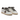 Baskets Ama brand moodeshop blanches et marron en cuir craquelé avec semelle gomme vintage et lacets bicolores