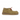 Chaussure artisanale moodeshop Astorflex Beenflex en daim couleur whisky avec semelle en crêpe et lacets contrastés