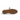 Semelle en gomme marron avec motif chevrons d'une basket Ama brand blanche et marron vendue par moodeshop