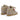 Baskets compensées Serafini Manhattan 05 moodeshop en croûte de cuir velours beige avec détails colorés
