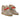 Baskets compensées Serafini Manhattan 05 moodeshop en cuir velours beige avec détails colorés et fermeture à scratch