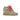 Basket compensée Serafini Manhattan 05 moodeshop en cuir velours beige avec brides colorées et semelle en caoutchouc