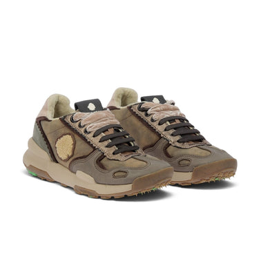 Baskets Satorisan Chacrona Premium Evo camel en cuir stone washed avec semelle en gomme et doublure en velours
