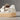 Baskets moodeshop Court 2.0 en daim beige et cuir façon poil de vache avec semelle en caoutchouc naturel
