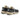 Baskets Crime Running Fugitive noires en cuir et nylon avec semelle gomme vieillie, disponibles chez moodeshop