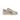 Sneakers artisanales moodeshop Ama brand en cuir métallisé gold-tan et daim avec semelle en caoutchouc naturel