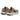 Baskets homme Flower mountain Yamabushi moodeshop en daim et nylon marron, bleu marine et beige avec semelle mouchetée