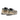 Baskets Mrp Melrose Palm-shadow moodeshop en cuir métallisé et mesh vert avec semelle en gomme artisanale