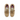 Baskets artisanales moodeshop Utah en croûte de cuir velours couleur caramel-gold avec lacets et semelle en gomme