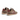 Baskets artisanales Mrp Utah en cuir velours taupe-rose avec semelle en gomme, disponibles chez moodeshop