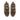 Baskets femme Flower mountain Yamano 3 moodeshop en daim, nylon et poils de poney marron et bordeaux, vue de dessus
