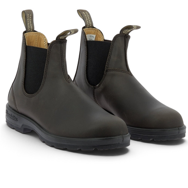 Bottines Chelsea moodeshop Blundstone en cuir premium déperlant couleur seal brown avec semelle en gomme