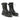 Boots à lacets artisanales moodeshop en cuir vachetta couleur cioco avec semelle commando crantée