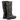Bottes biker Ash pour moodeshop en cuir noir vieilli avec broderies florales, boucles métalliques et talon bas