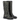 Bottes biker Ash de moodeshop en cuir noir vieilli avec broderies florales, boucles métalliques et talon bas