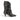 Bottes artisanales The seller pour moodeshop en cuir marron moro avec talon recouvert de 6 cm