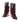 Bottes The seller moodeshop en daim prune avec tige souple et talon recouvert de 6 cm fabriquées en Italie