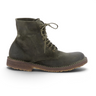 Bottines artisanales moodeshop Astorflex Starflex en daim huilé vert militaire avec semelle en crêpe cousue