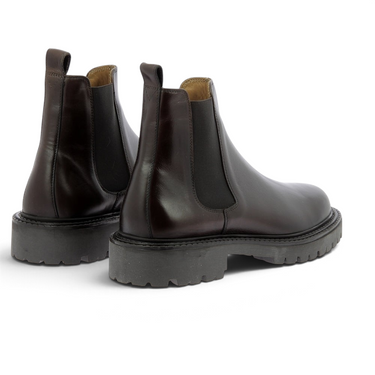Bottines Chelsea moodeshop Walter en cuir pull-up couleur bison avec semelle crantée artisanale fabriquée au Portugal