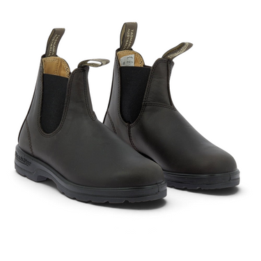 Bottines Chelsea Blundstone 2340 pour femme en cuir premium déperlant couleur Seal brown avec semelle en gomme