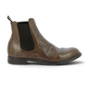 Bottines Chelsea moodeshop Chronicle 074 en cuir ignis couleur cigare avec semelle artisanale cousue