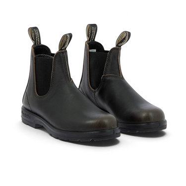 Bottines Chelsea Blundstone pour femme en cuir marron effet vintage avec semelle en gomme antidérapante chez moodeshop