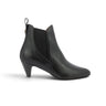 Bottines chelsea Anonymous Rikley en cuir de veau noir avec talon recouvert de 5 cm, vendues par moodeshop