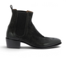 Bottines Chelsea Fiorentini + baker Mostu en cuir balzac noir avec semelle artisanale, disponibles chez moodeshop