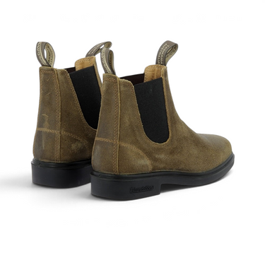 Bottines Chelsea moodeshop Blundstone 2581 en daim huilé couleur tabac avec semelle en gomme antidérapante