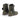 Bottines artisanales moodeshop Bronx en cuir vieilli kaki avec fermeture éclair latérale et semelle en gomme