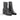 Bottines artisanales Pantanetti en cuir noir couleur street avec talon de 5 cm, disponibles chez moodeshop