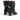 Bottines artisanales moodeshop Lully 55 en cuir de veau noir avec talon recouvert de 5,5 cm, vue arrière