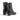 Bottines artisanales en cuir noir Pantanetti pour moodeshop avec talon de 5 cm et fermeture éclair latérale