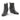 Bottines moodeshop Elena iachi en cuir noir effet serpent avec talon biseauté et fermeture éclair latérale