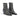 Bottines artisanales Pantanetti pour moodeshop en cuir squama gris avec talon de 5 cm et fermeture éclair latérale