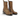 Bottines artisanales Moma en cuir arizona couleur tegola avec fermeture éclair latérale, vendues par moodeshop