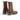 Bottines artisanales Moma moodeshop en cuir arizona couleur tegola avec fermeture éclair et talon de 4 cm