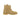 Bottines artisanales moodeshop en croûte de cuir velours beige avec semelle en caoutchouc crêpe et doublure en laine