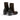 Bottines moodeshop Strategia en cuir velours marron à motif léopard avec talon bloc de 5 cm, vue arrière