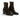 Bottines Strategia moodeshop en cuir velours marron à motif léopard avec talon bloc de 5 cm et fermeture éclair