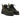 Bottines montantes moodeshop Fimon en croûte de cuir velours vert musk avec semelle Vibram légère et lacets noirs