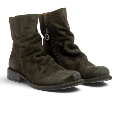 Bottines artisanales Fiorentini + baker Eternity-Elf en croûte cirée couleur caffe chez moodeshop