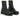 Bottines homme Fiorentini + baker Ebe en cuir noir avec fermeture éclair latérale et semelle crantée chez moodeshop