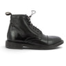 Bottines à lacets Moma pour moodeshop en cuir vachetta noir avec semelle cousue artisanale fabriquées en Italie