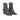 Bottines Pantanetti en cuir gris effet écailles squama avec talon de 5 cm et zip latéral, disponibles chez moodeshop.