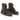 Bottines artisanales Starflex moodeshop en daim huilé vert militaire avec semelle en crêpe cousue