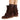 Baskets montantes Bronx Jae-yy moodeshop en cuir velours marron coffee bean avec semelle compensée et brides velcro